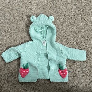 Baby Gap sweater with strawberries 3 months (but looks big)